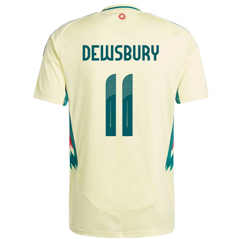 Danxen Men Wales Ollie Dewsbury #11 Beige Yellow Away Jersey 24-26 T-Shirt