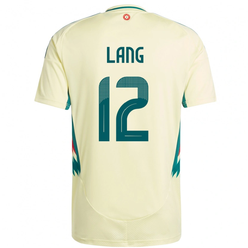 Danxen Men Wales Alex Lang #12 Beige Yellow Away Jersey 24-26 T-Shirt