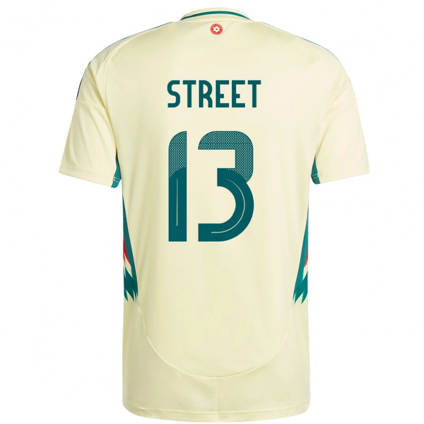 Danxen Men Wales Charlie Street #13 Beige Yellow Away Jersey 24-26 T-Shirt