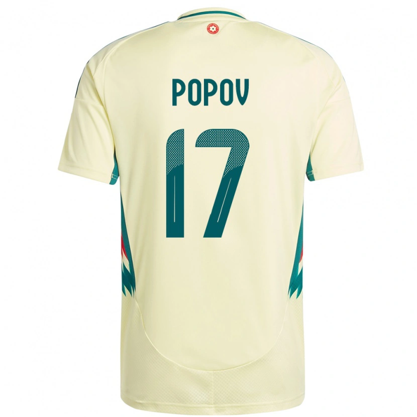 Danxen Men Wales Chris Popov #17 Beige Yellow Away Jersey 24-26 T-Shirt