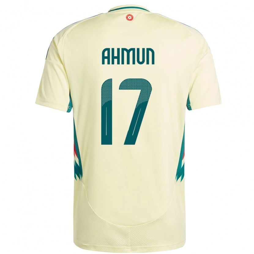 Danxen Men Wales Ben Ahmun #17 Beige Yellow Away Jersey 24-26 T-Shirt