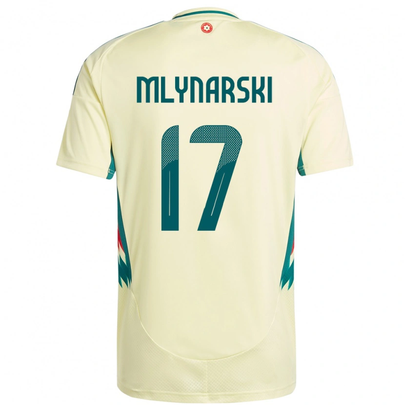 Danxen Men Wales Patrick Mlynarski #17 Beige Yellow Away Jersey 24-26 T-Shirt