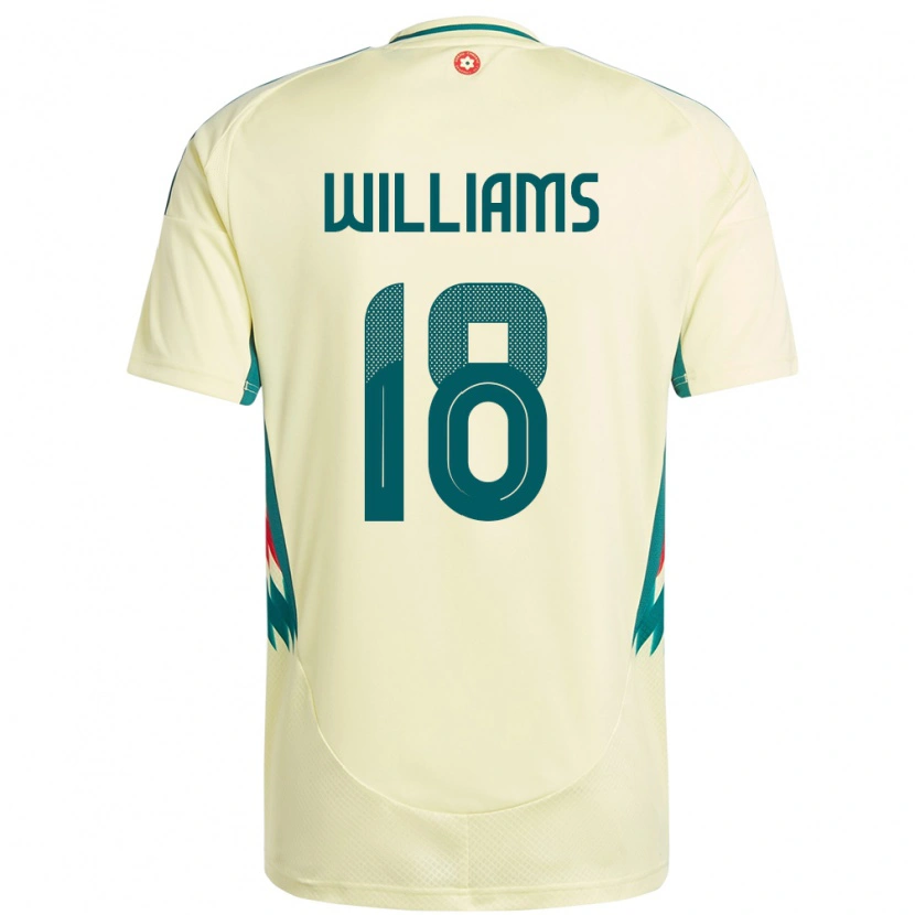 Danxen Men Wales Josh Williams #18 Beige Yellow Away Jersey 24-26 T-Shirt