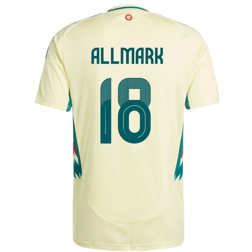 Danxen Men Wales Hayden Allmark #18 Beige Yellow Away Jersey 24-26 T-Shirt