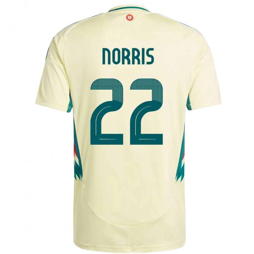 Danxen Men Wales Jacob Norris #22 Beige Yellow Away Jersey 24-26 T-Shirt