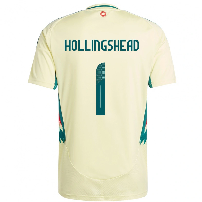 Danxen Men Wales Ronnie Hollingshead #1 Beige Yellow Away Jersey 24-26 T-Shirt