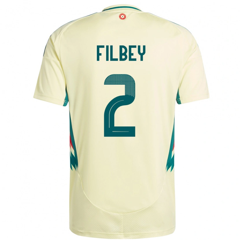 Danxen Men Wales Anna Filbey #2 Beige Yellow Away Jersey 24-26 T-Shirt