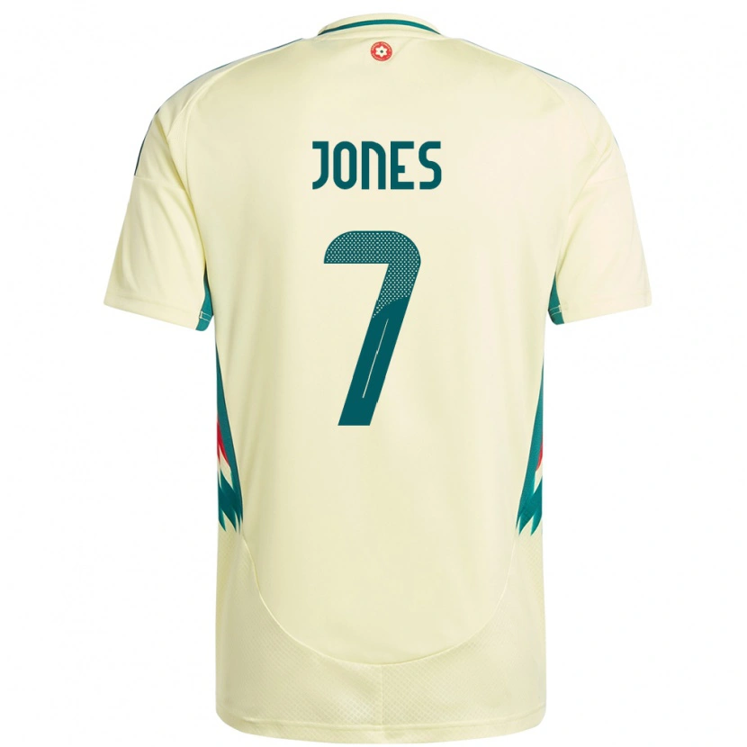 Danxen Men Wales Emma Jones #7 Beige Yellow Away Jersey 24-26 T-Shirt