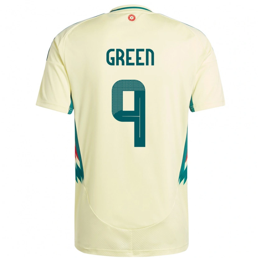 Danxen Men Wales Kayleigh Green #9 Beige Yellow Away Jersey 24-26 T-Shirt