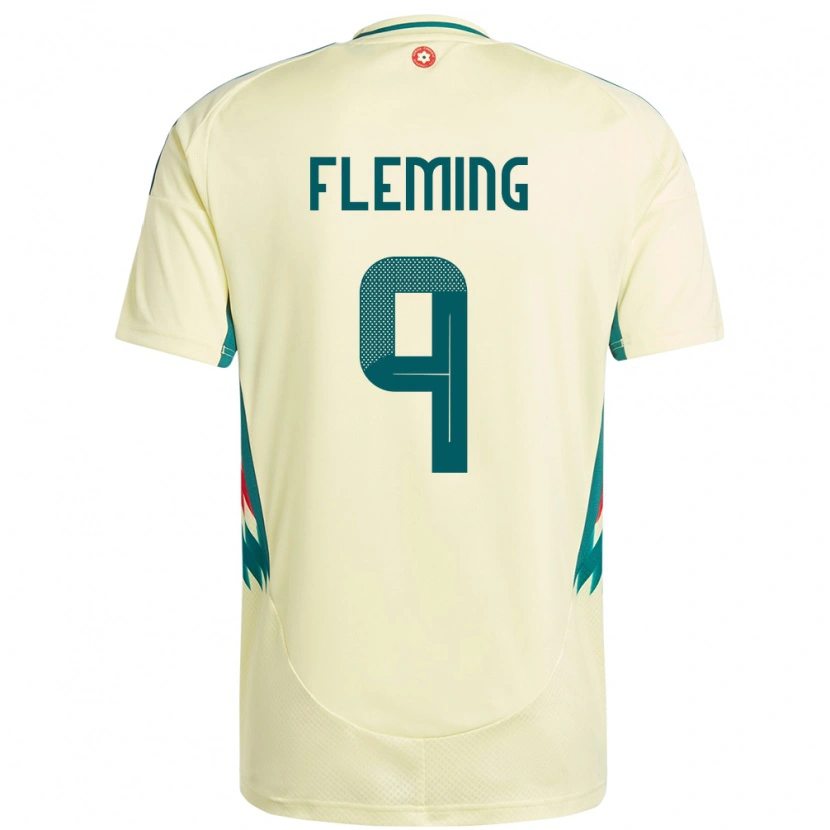 Danxen Men Wales Cole Fleming #9 Beige Yellow Away Jersey 24-26 T-Shirt