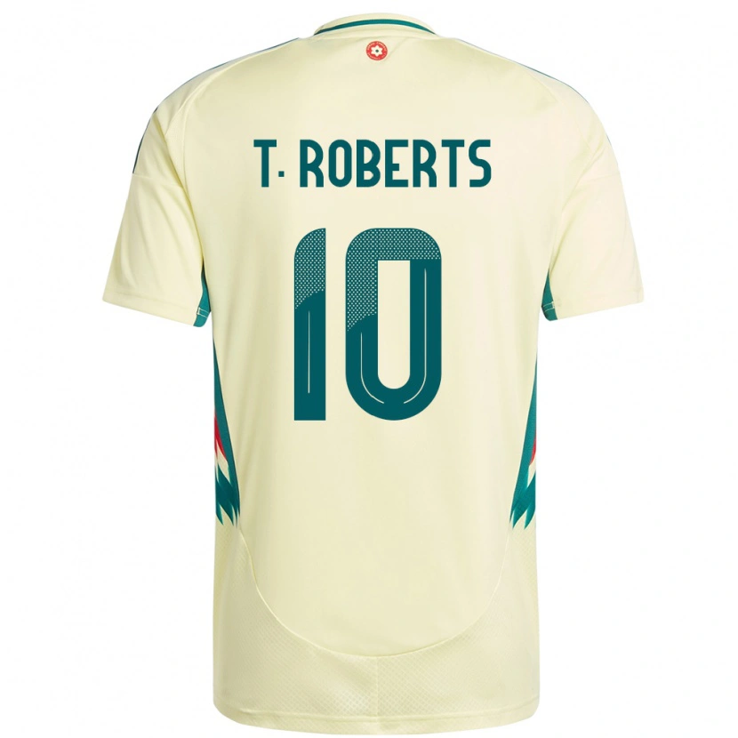 Danxen Men Wales Tyler Roberts #10 Beige Yellow Away Jersey 24-26 T-Shirt