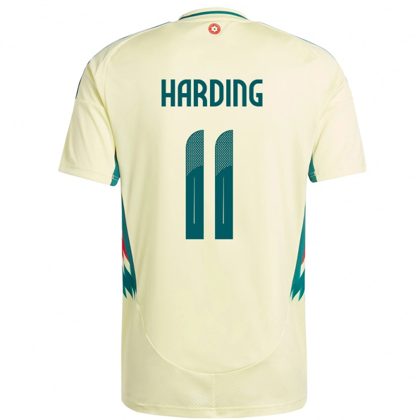 Danxen Men Wales Natasha Harding #11 Beige Yellow Away Jersey 24-26 T-Shirt
