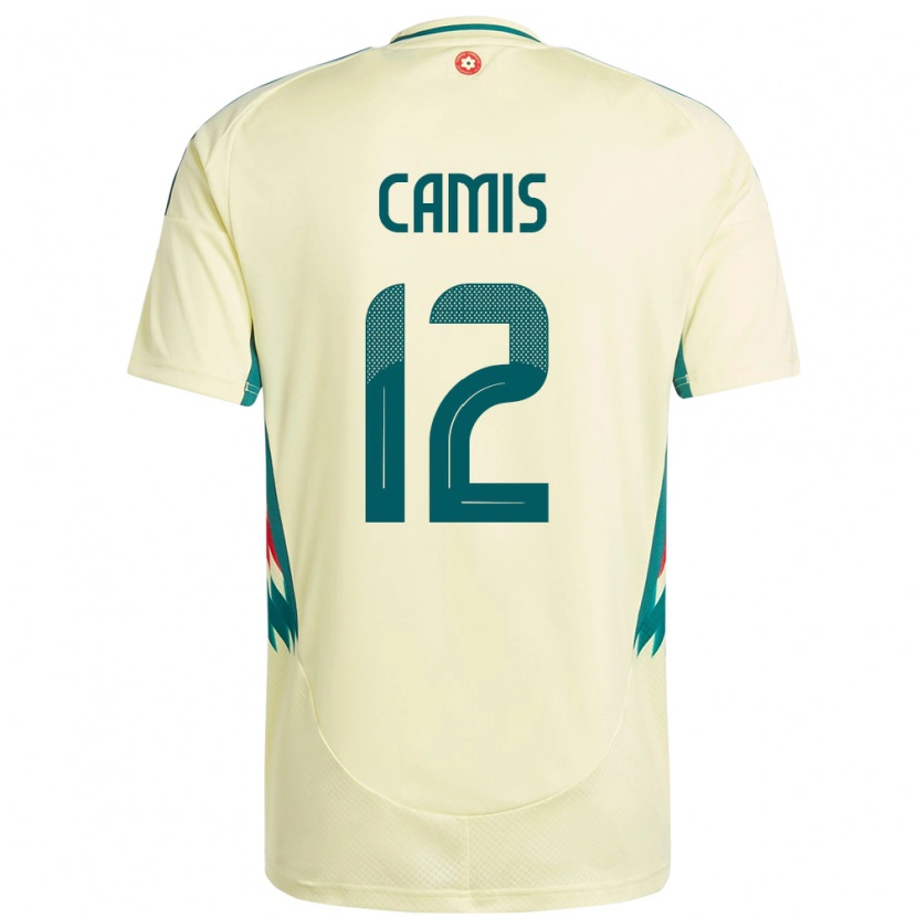 Danxen Men Wales Oliver Camis #12 Beige Yellow Away Jersey 24-26 T-Shirt