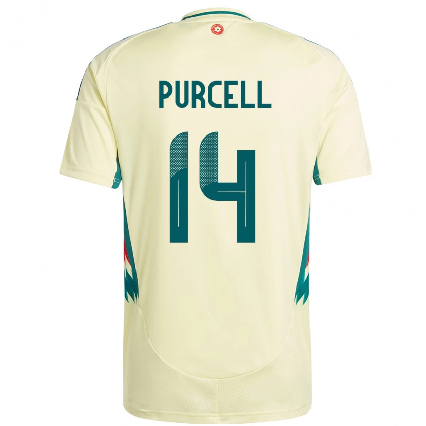 Danxen Men Wales Benjamin Purcell #14 Beige Yellow Away Jersey 24-26 T-Shirt