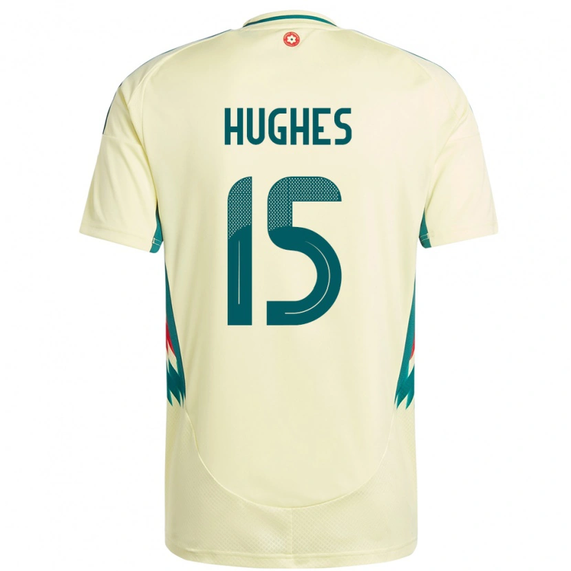 Danxen Men Wales Elise Hughes #15 Beige Yellow Away Jersey 24-26 T-Shirt