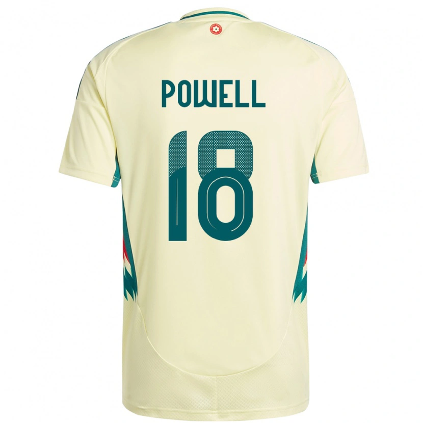 Danxen Men Wales Ella Powell #18 Beige Yellow Away Jersey 24-26 T-Shirt