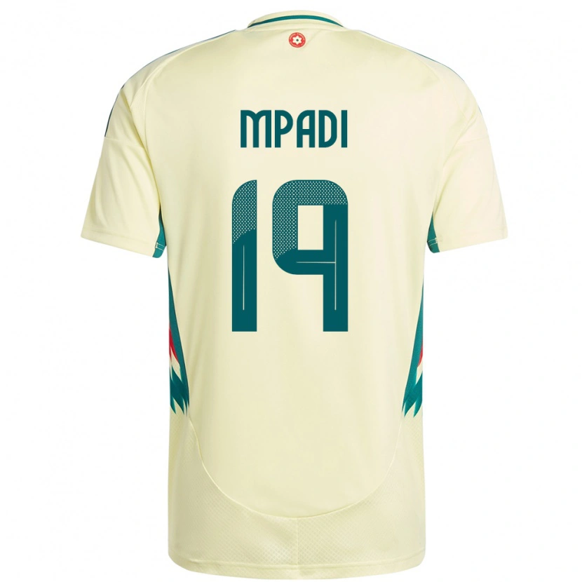 Danxen Men Wales Japhet Mpadi #19 Beige Yellow Away Jersey 24-26 T-Shirt