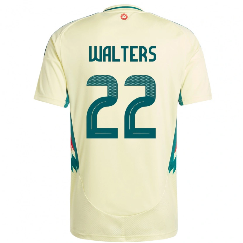 Danxen Men Wales Georgia Walters #22 Beige Yellow Away Jersey 24-26 T-Shirt