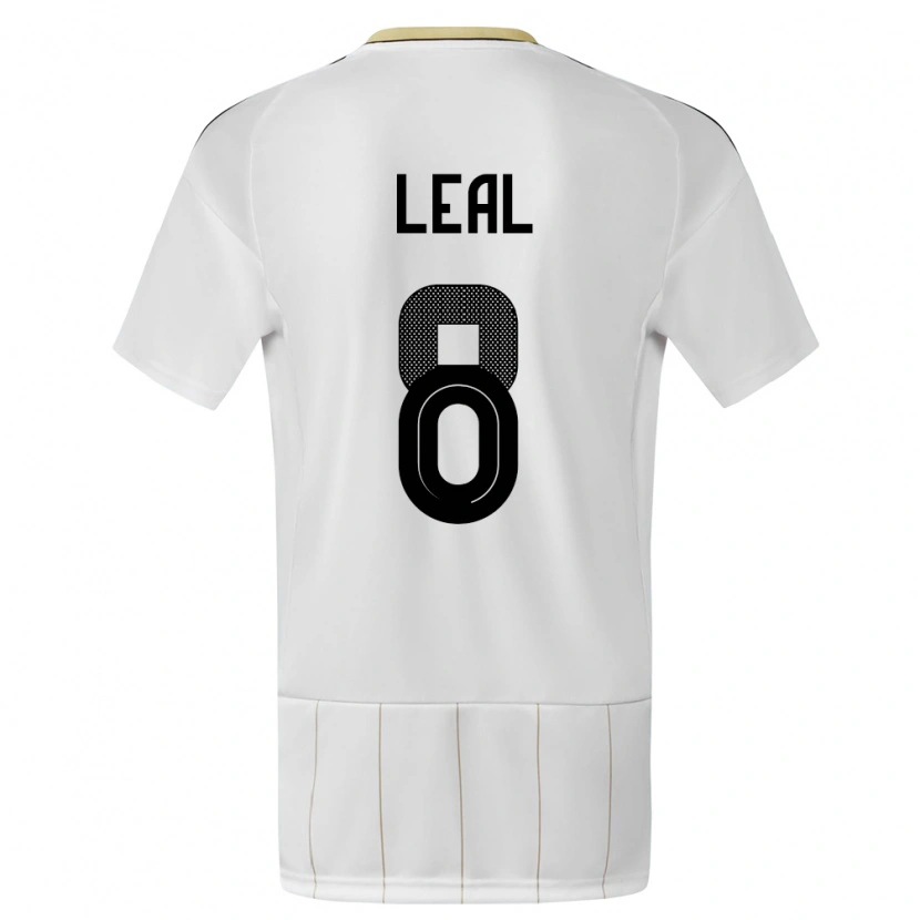 Danxen Men Costa Rica Randall Leal #8 White Away Jersey 24-26 T-Shirt