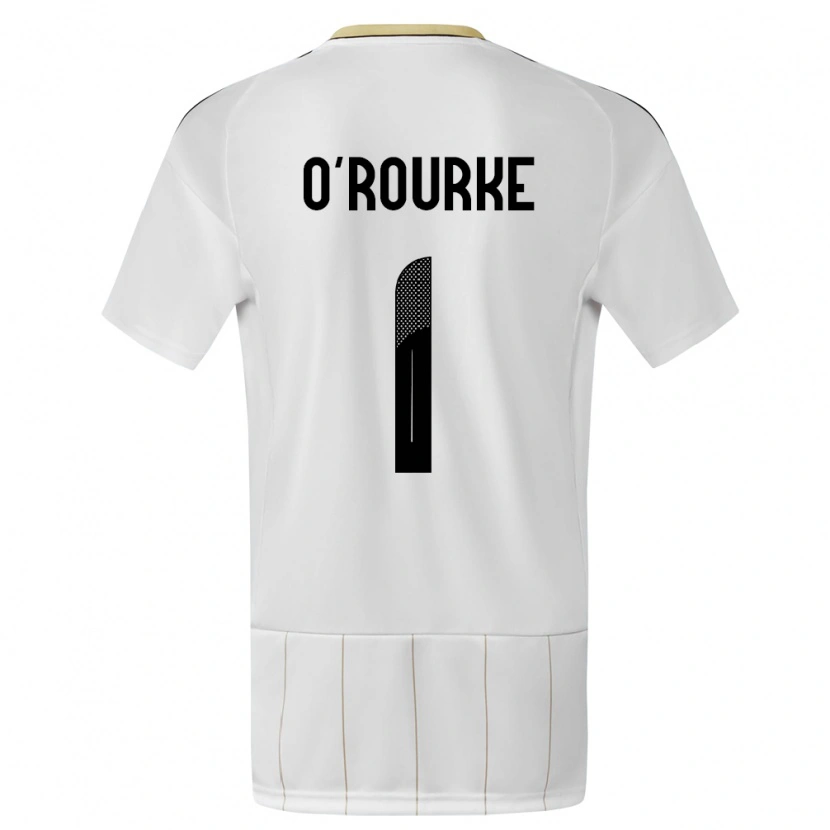 Danxen Men Costa Rica Ian O'rourke #1 White Away Jersey 24-26 T-Shirt