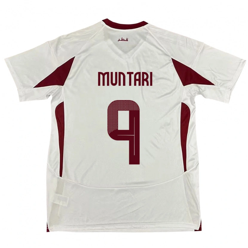 Danxen Men Qatar Mohammed Muntari #9 White Away Jersey 24-26 T-Shirt