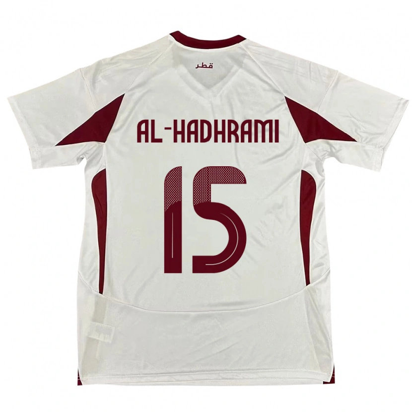 Danxen Men Qatar Naif Al-Hadhrami #15 White Away Jersey 24-26 T-Shirt