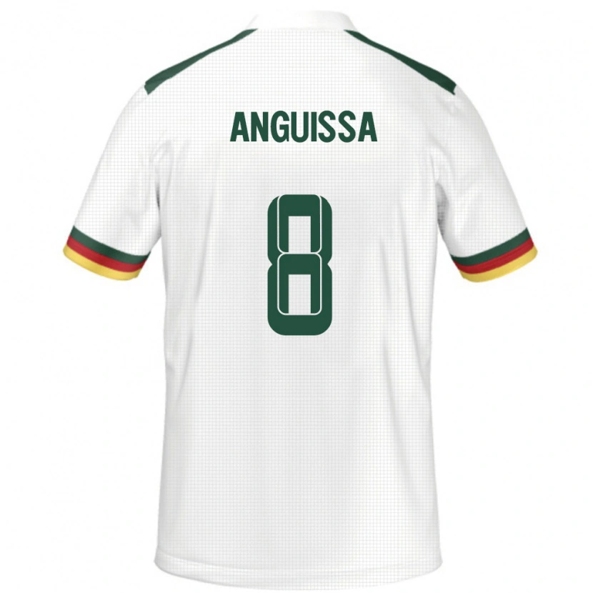 Danxen Men Cameroon Frank Anguissa #8 White Away Jersey 24-26 T-Shirt