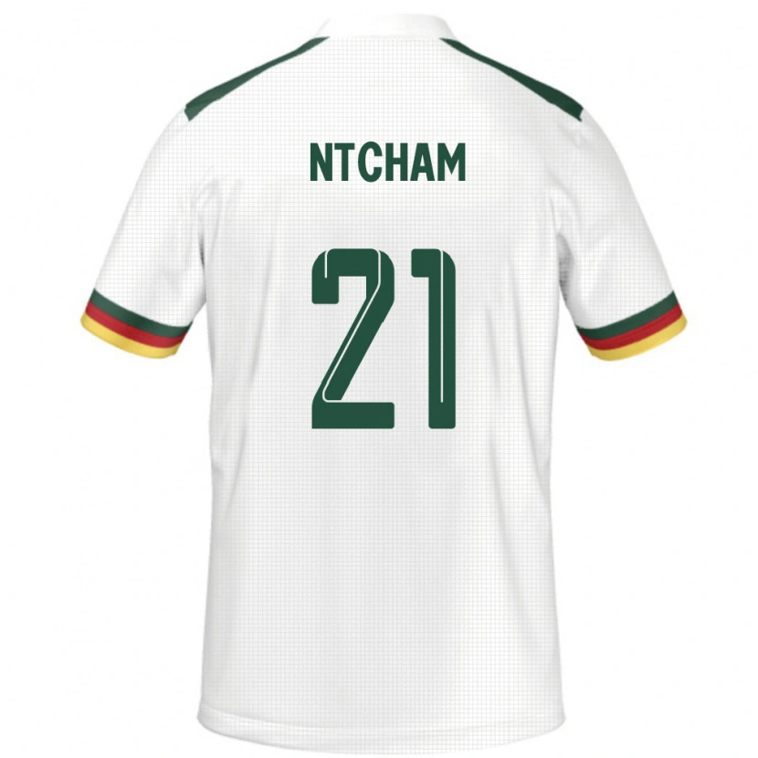 Danxen Men Cameroon Olivier Ntcham #21 White Away Jersey 24-26 T-Shirt