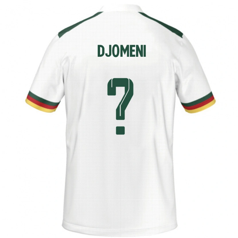 Danxen Men Cameroon Eric Djomeni #0 White Away Jersey 24-26 T-Shirt