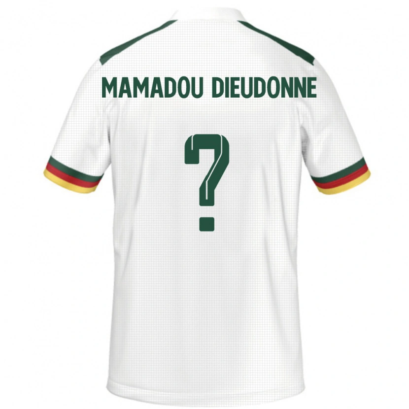 Danxen Men Cameroon Malik Mamadou Dieudonne #0 White Away Jersey 24-26 T-Shirt