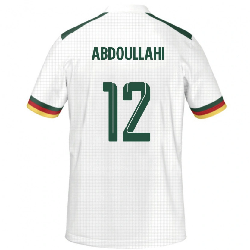 Danxen Men Cameroon Tidjani Ahmadou Abdoullahi #12 White Away Jersey 24-26 T-Shirt