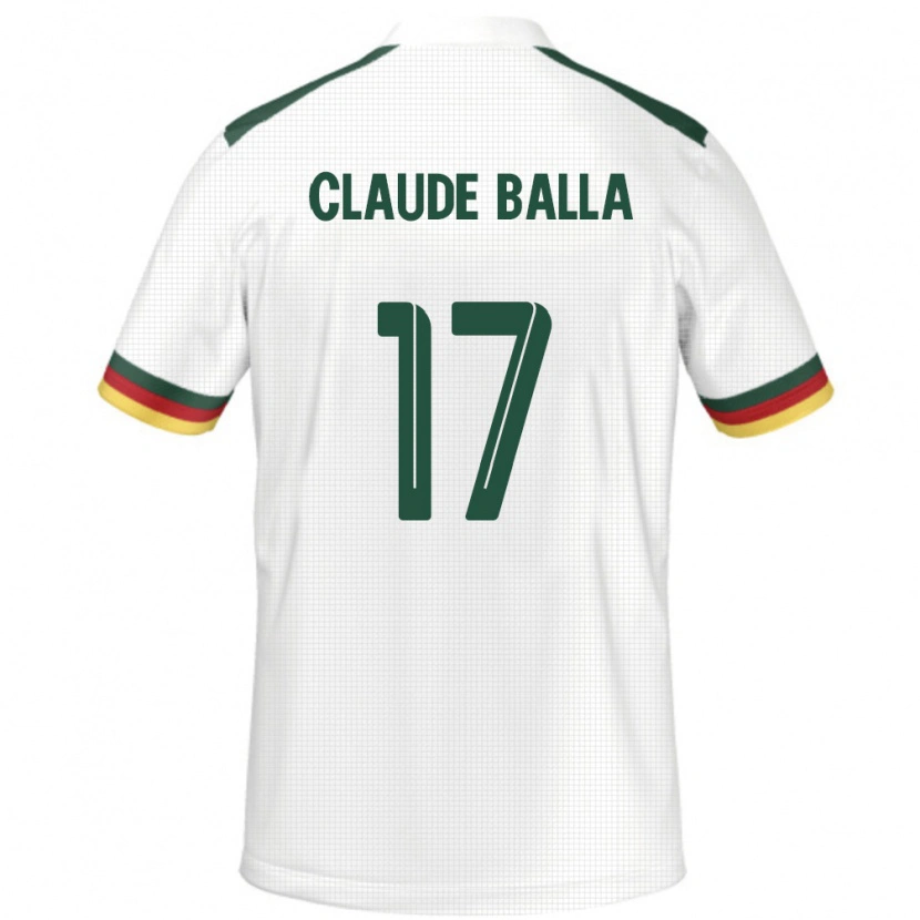 Danxen Men Cameroon Henri Claude Balla #17 White Away Jersey 24-26 T-Shirt