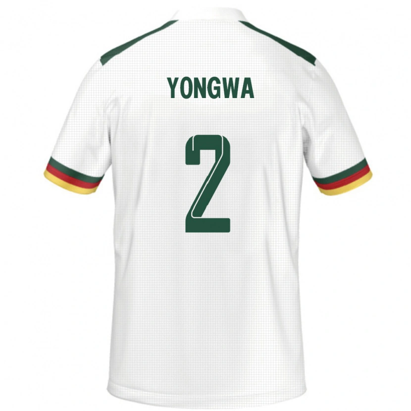 Danxen Men Cameroon Darlin Yongwa #2 White Away Jersey 24-26 T-Shirt
