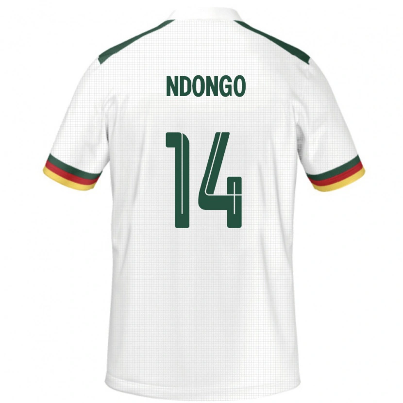 Danxen Men Cameroon Nassourou Ndongo #14 White Away Jersey 24-26 T-Shirt