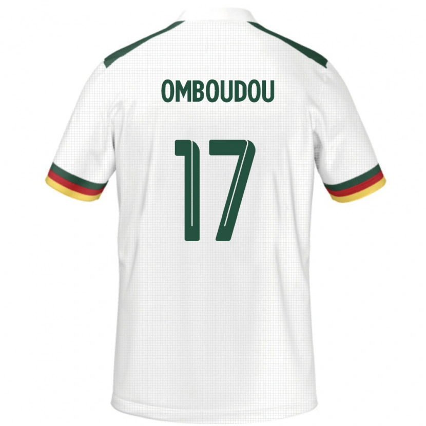 Danxen Men Cameroon Brigitte Omboudou #17 White Away Jersey 24-26 T-Shirt