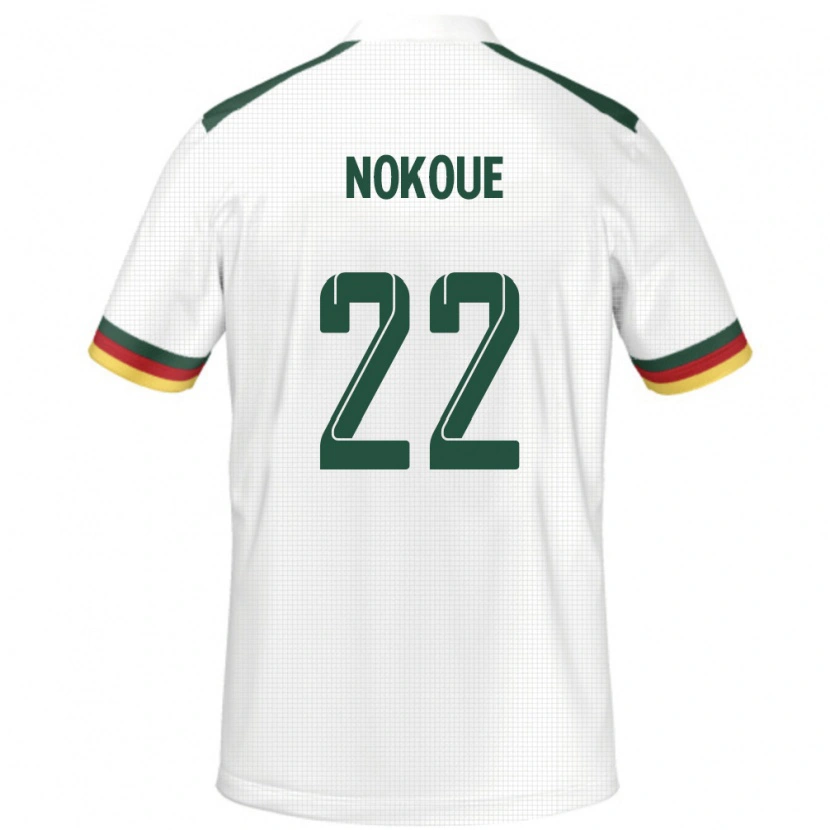 Danxen Men Cameroon Bryan Djile Nokoue #22 White Away Jersey 24-26 T-Shirt
