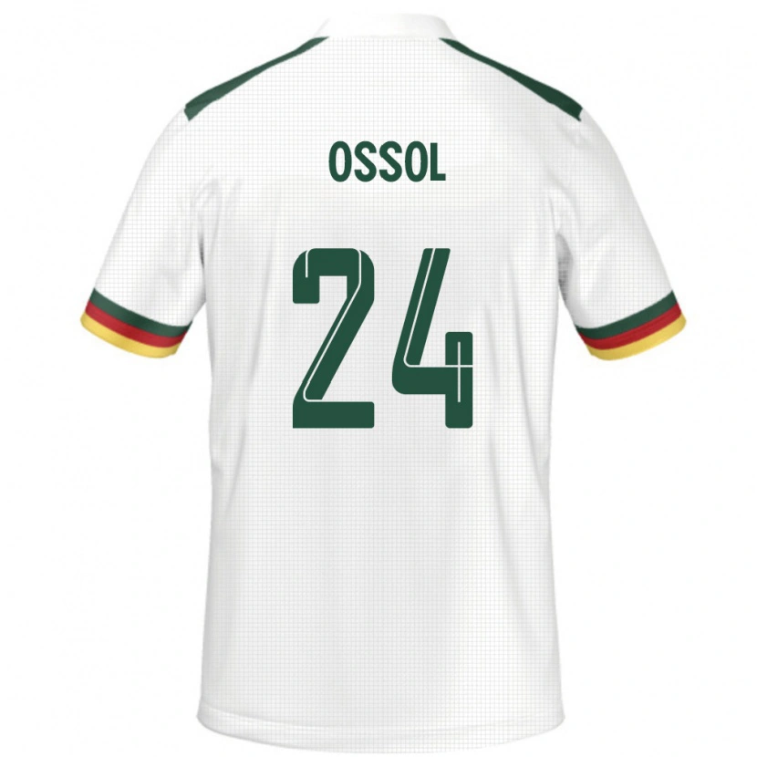 Danxen Men Cameroon Kevine Ossol #24 White Away Jersey 24-26 T-Shirt