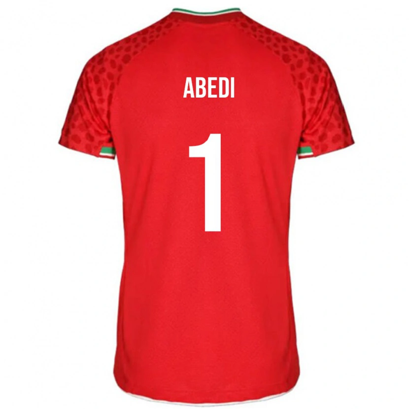 Danxen Men Iran Amirmohammad Abedi #1 Red Away Jersey 24-26 T-Shirt