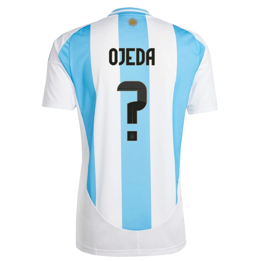 Danxen Women Argentina Uriel Ojeda #0 White Blue Home Jersey 24-26 T-Shirt