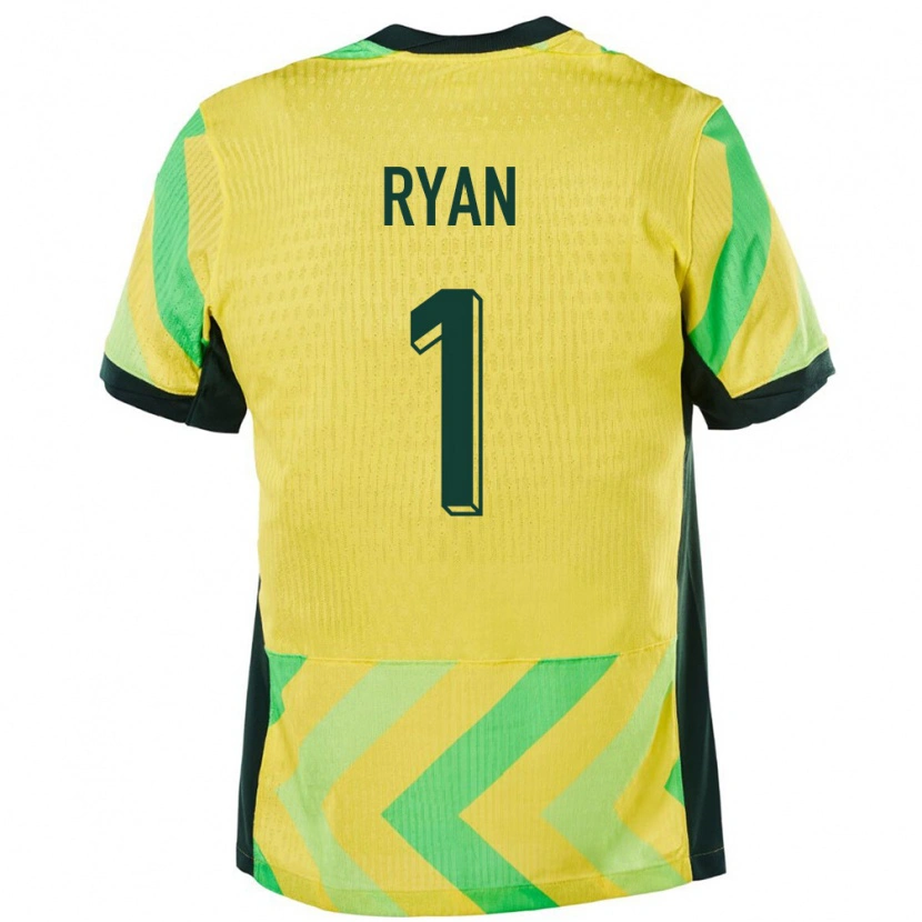 Danxen Women Australia Mathew Ryan #1 Golden Home Jersey 24-26 T-Shirt