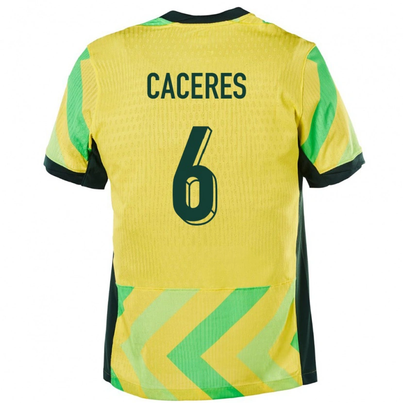 Danxen Women Australia Anthony Cáceres #6 Golden Home Jersey 24-26 T-Shirt