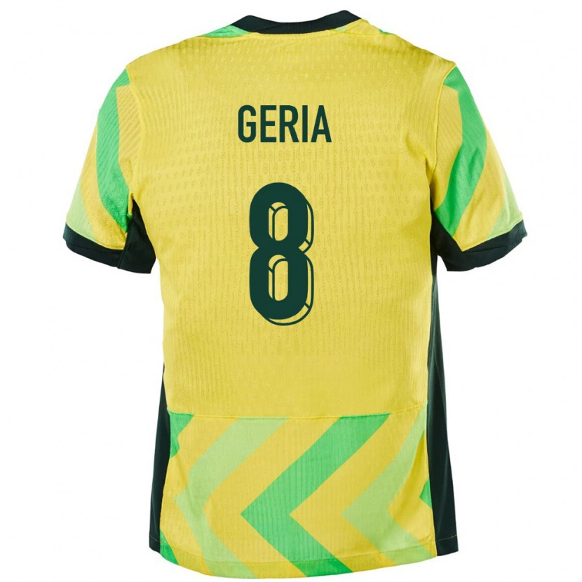 Danxen Women Australia Jason Geria #8 Golden Home Jersey 24-26 T-Shirt