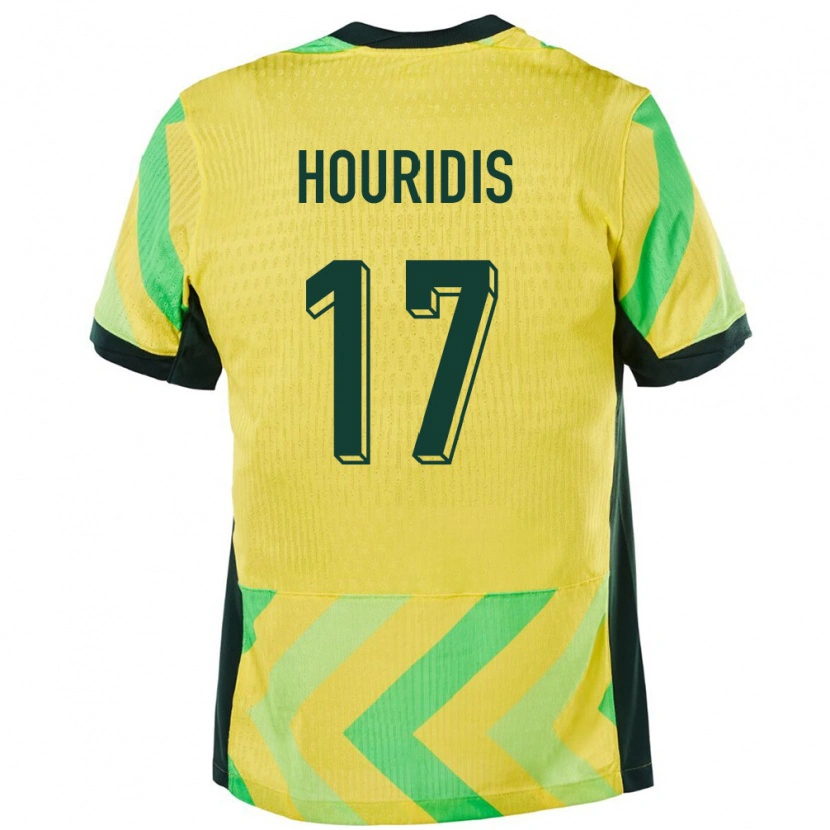 Danxen Women Australia Alexander Houridis #17 Golden Home Jersey 24-26 T-Shirt
