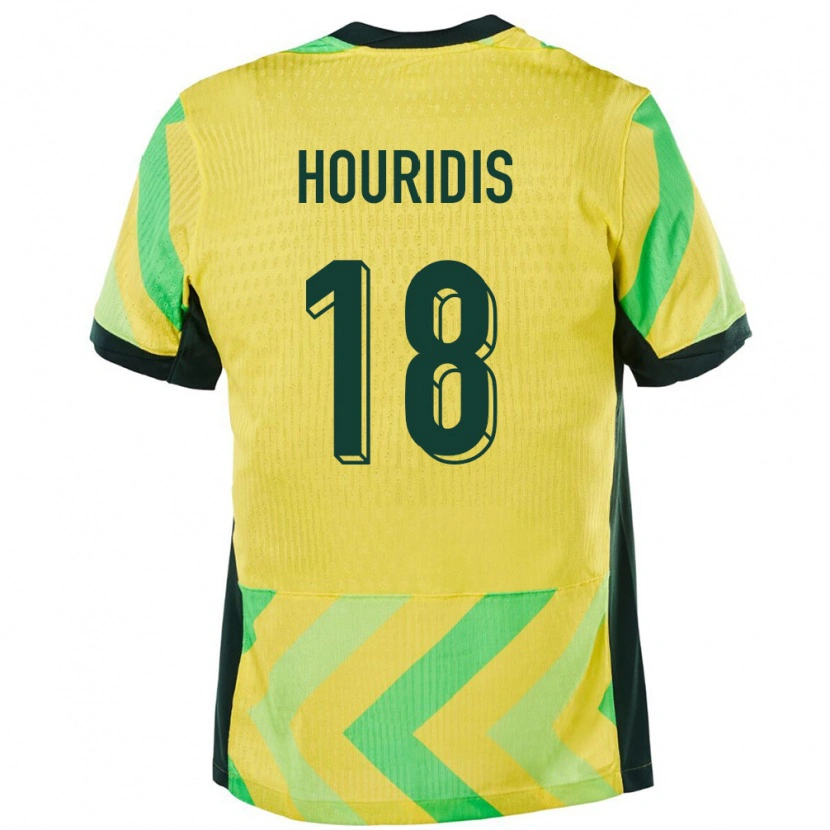 Danxen Women Australia James Houridis #18 Golden Home Jersey 24-26 T-Shirt