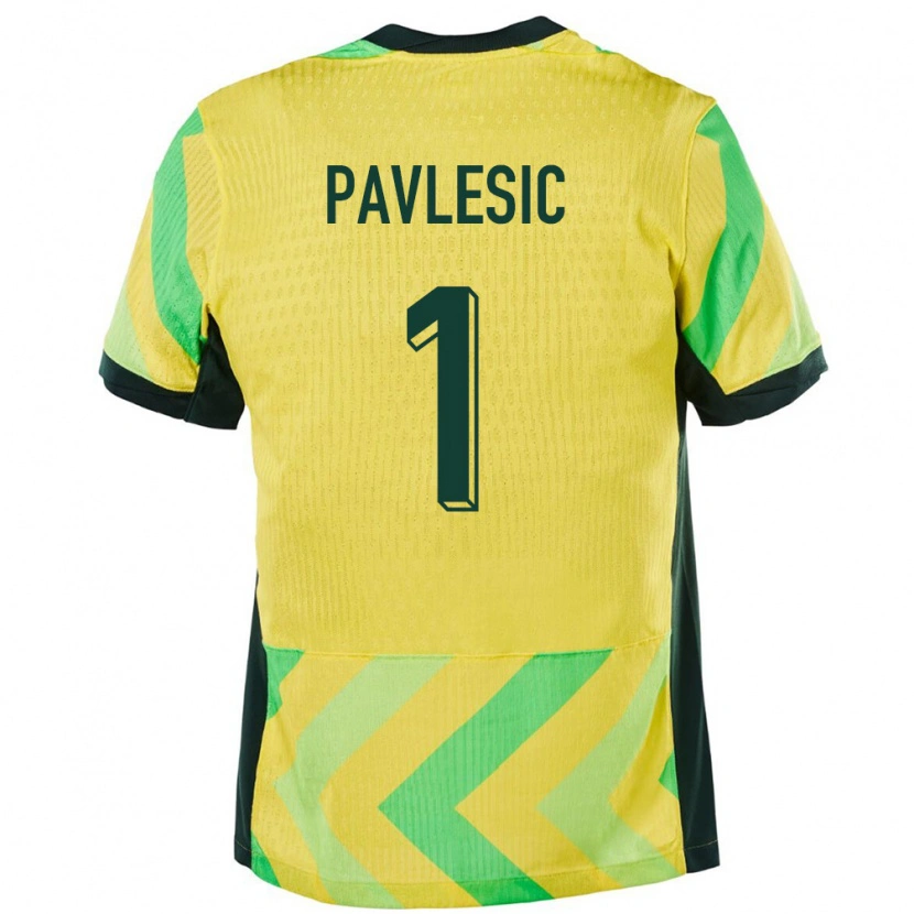 Danxen Women Australia Adam Pavlesic #1 Golden Home Jersey 24-26 T-Shirt