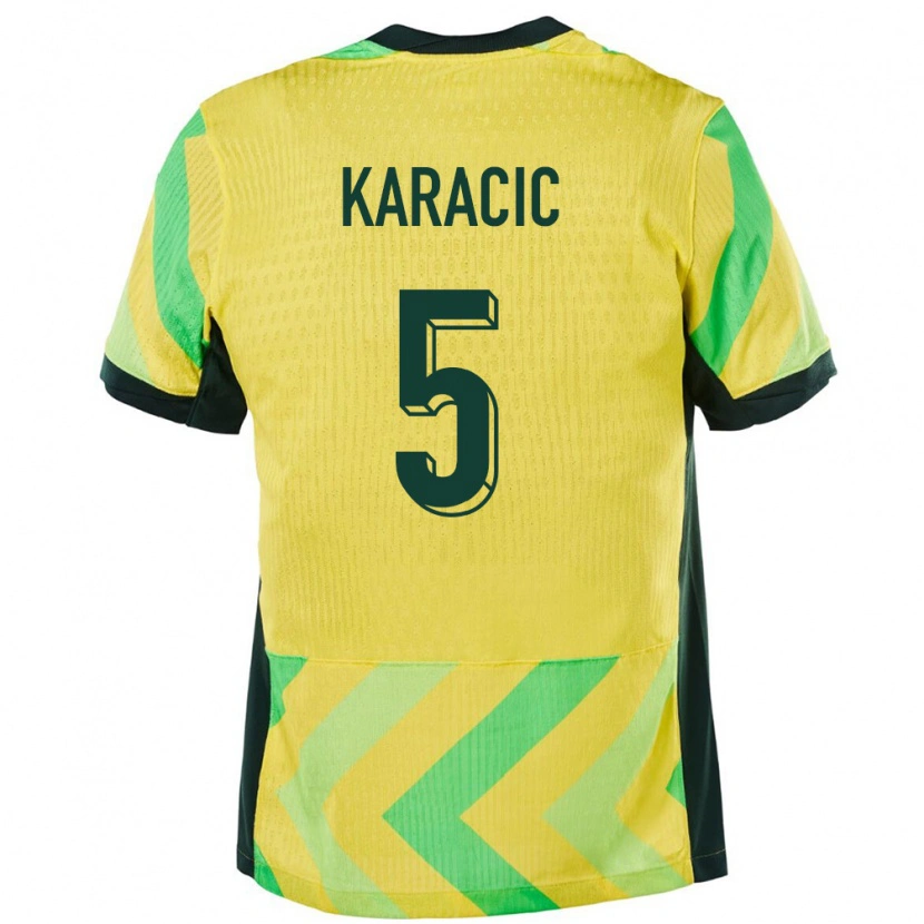 Danxen Women Australia Fran Karacic #5 Golden Home Jersey 24-26 T-Shirt