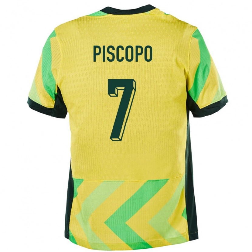 Danxen Women Australia Reno Piscopo #7 Golden Home Jersey 24-26 T-Shirt