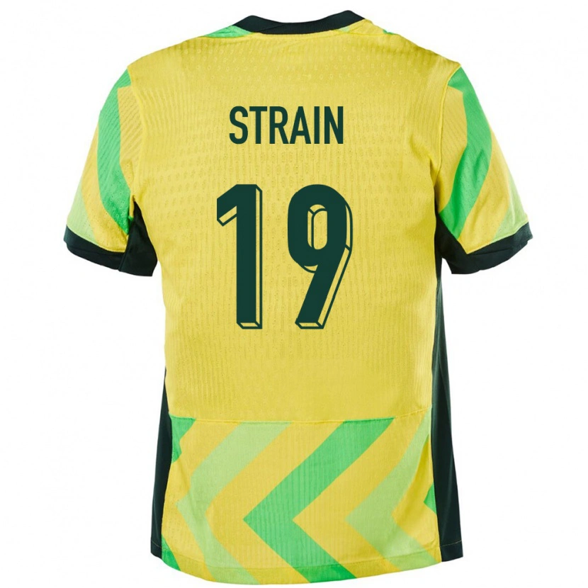 Danxen Women Australia Ryan Strain #19 Golden Home Jersey 24-26 T-Shirt