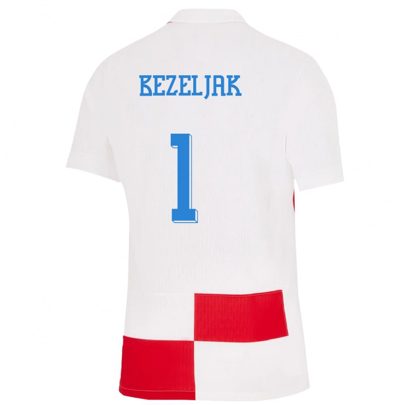 Danxen Women Croatia Raul Bezeljak #1 White Red Home Jersey 24-26 T-Shirt
