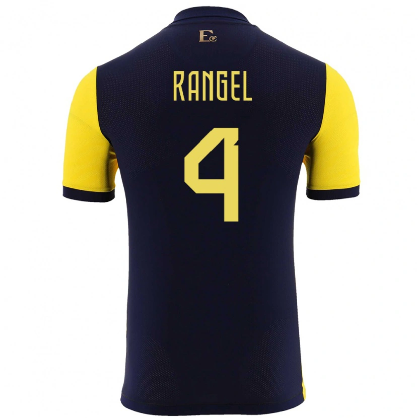 Danxen Women Ecuador Álex Rangel #4 Yellow Home Jersey 24-26 T-Shirt